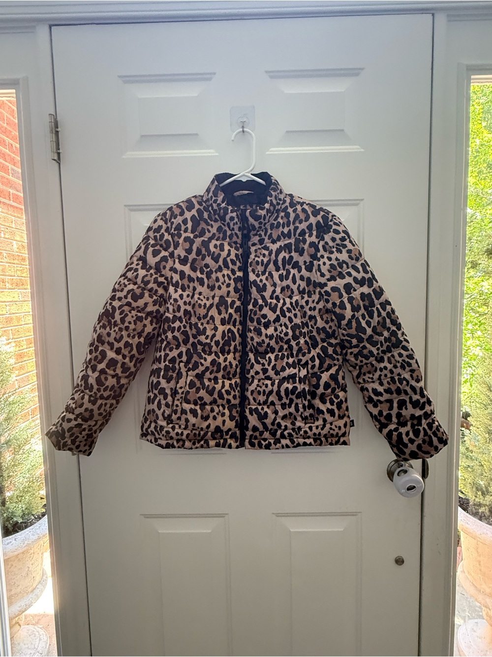 GAP Leopard Print Lined Jacket - Black & Tan